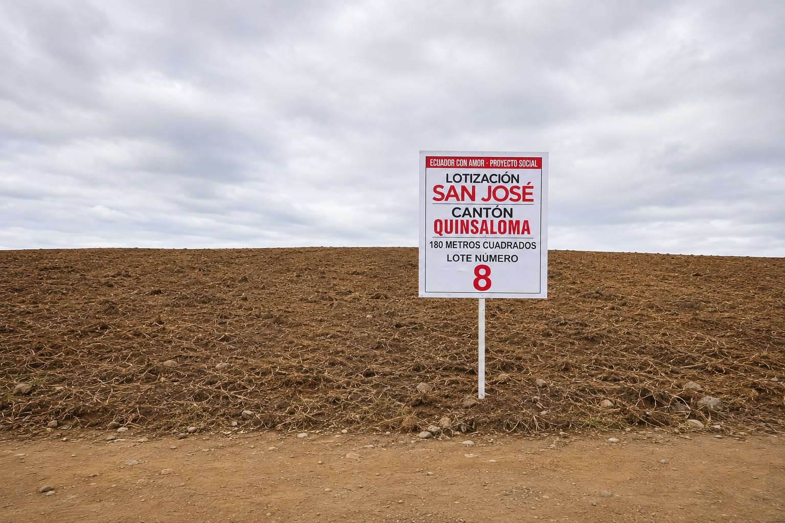 Terreno Lote N.° 8, Lotización San José, Quinsaloma